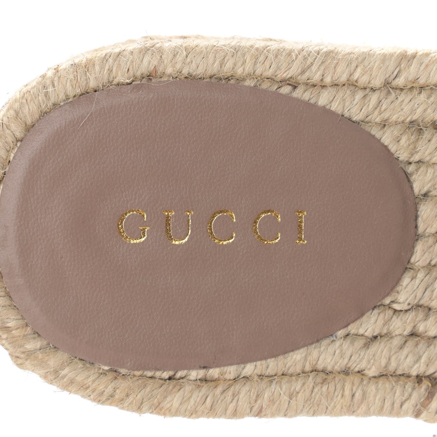 Nappa Matelasse GG Marmont Espadrille Slippers 38 Porcelain Rose