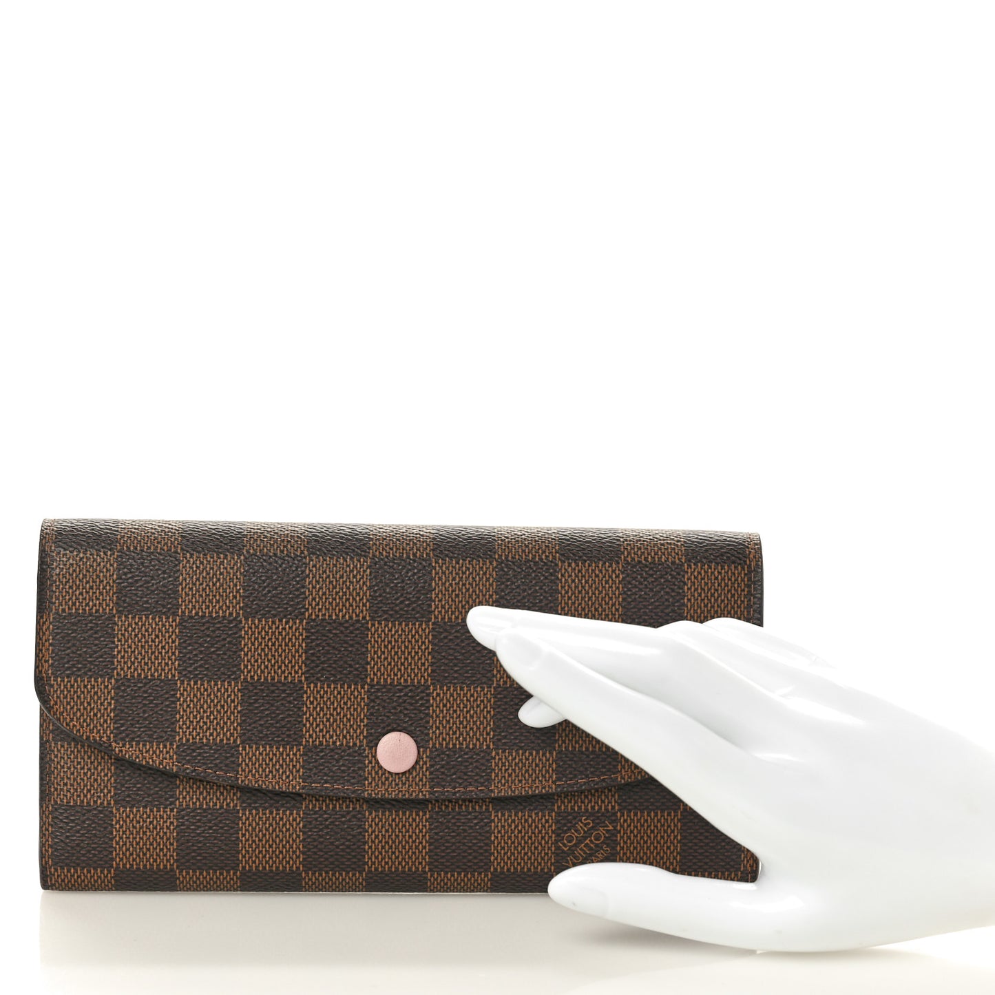 Damier Ebene Emilie Wallet Rose Ballerine
