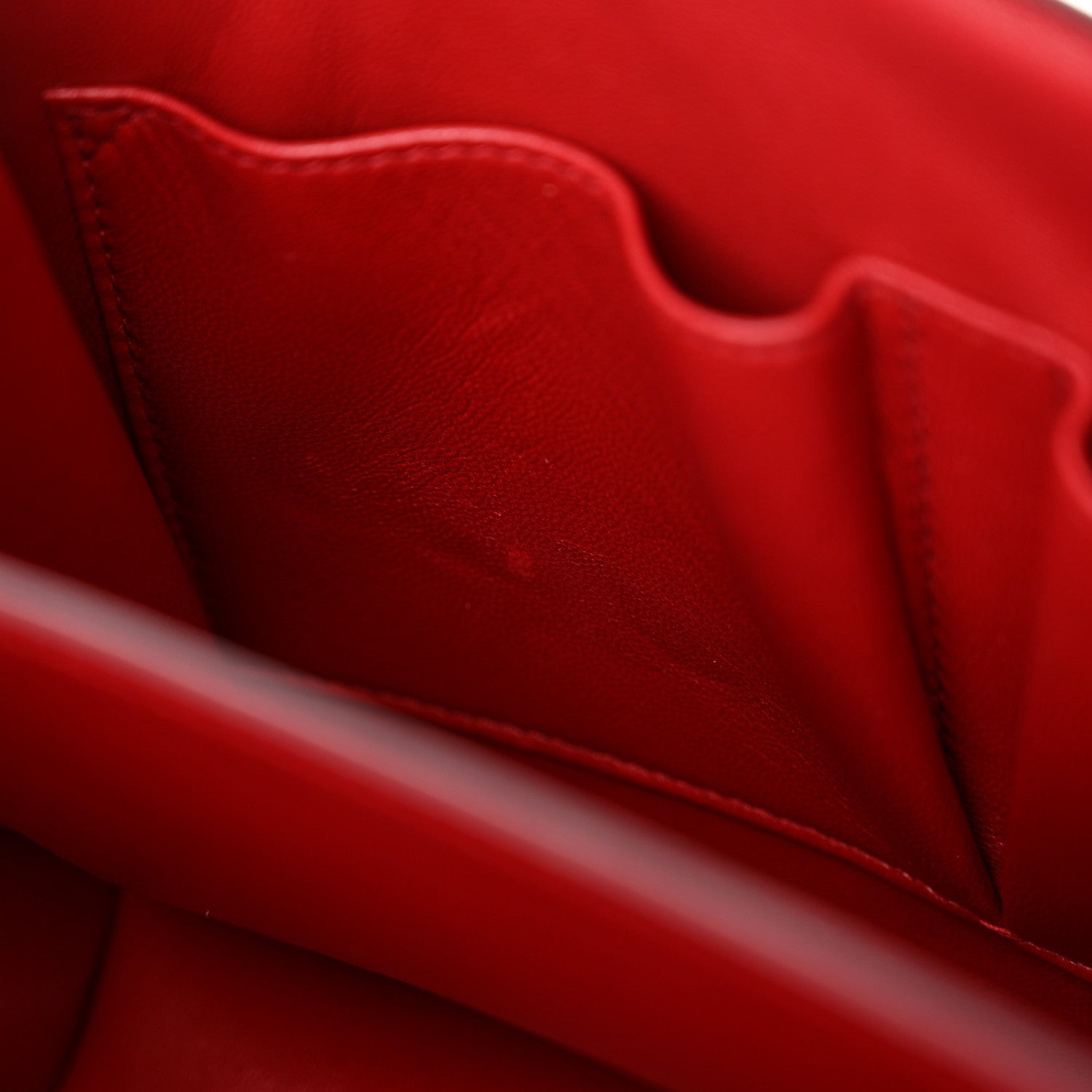 Celine Box Calfskin Medium Classic Box Flap Bag Red 11 of 12