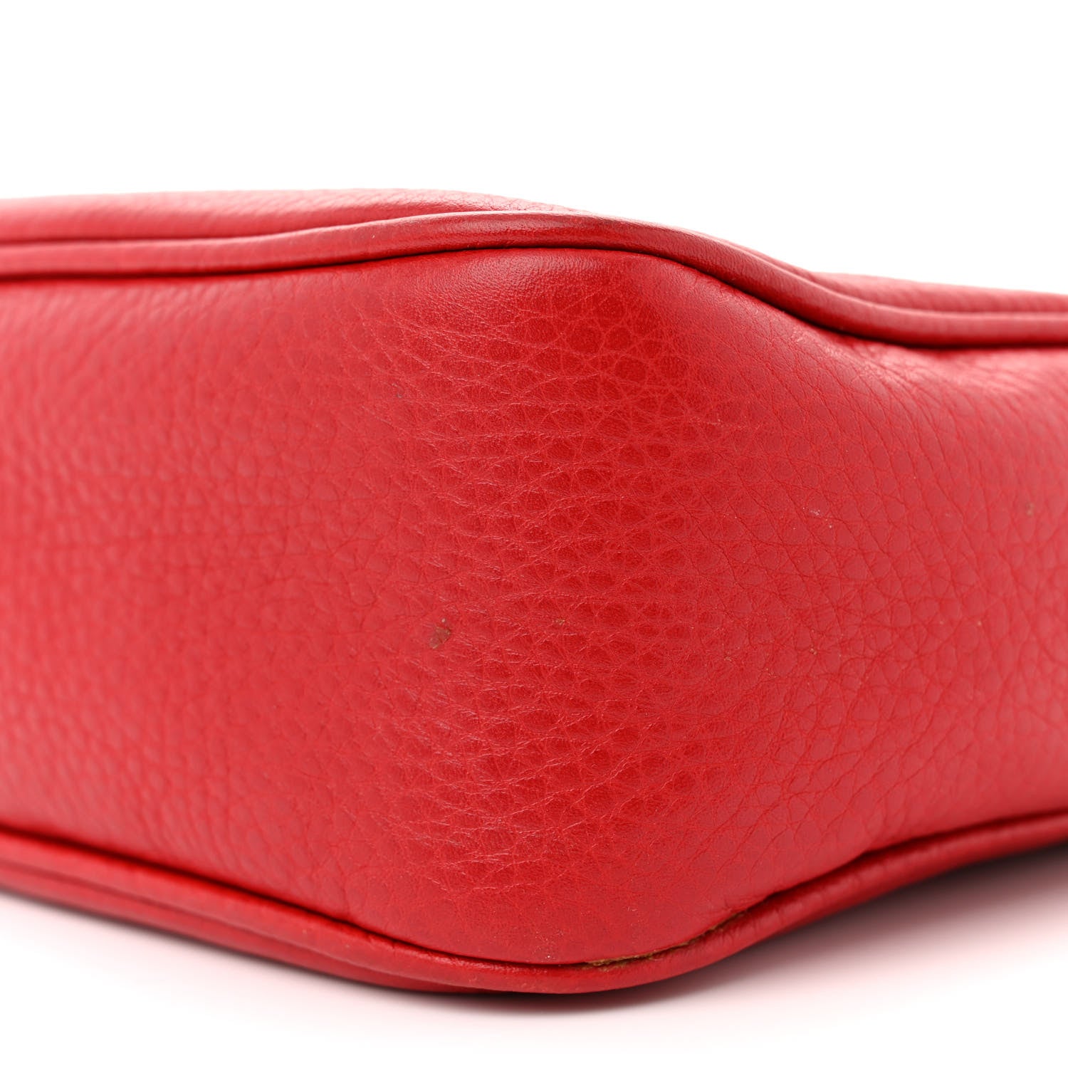 Gucci Pebbled Calfskin Small Soho Disco Bag Tabasco Red 10 of 14