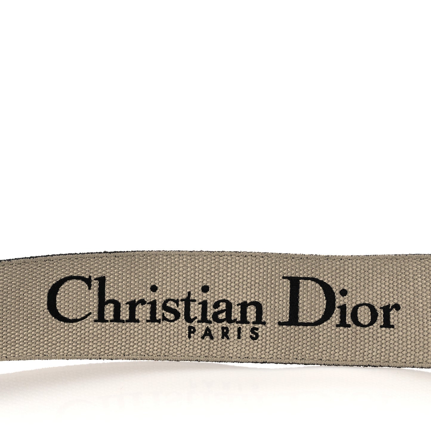 Canvas Embroidered Shoulder Strap Black
