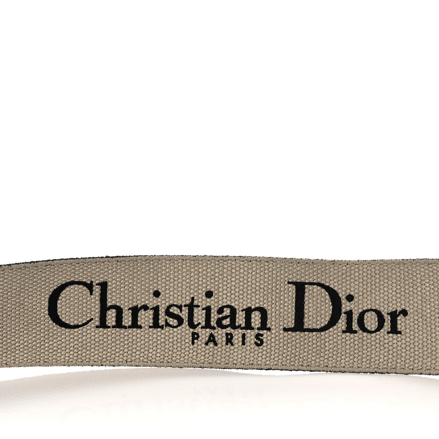 Christian Dior Canvas Embroidered Shoulder Strap Black 5 of 6