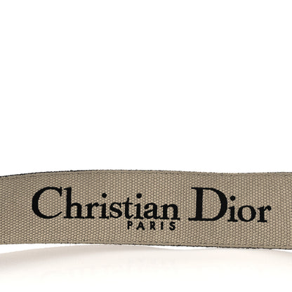 Christian Dior Canvas Embroidered Shoulder Strap Black 5 of 6