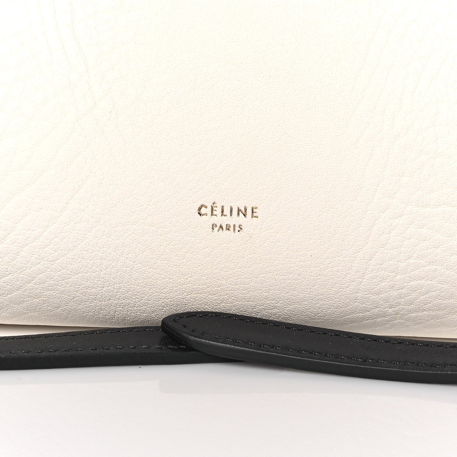 Celine Bullhide Mini Belt Bag Black White 9 of 11