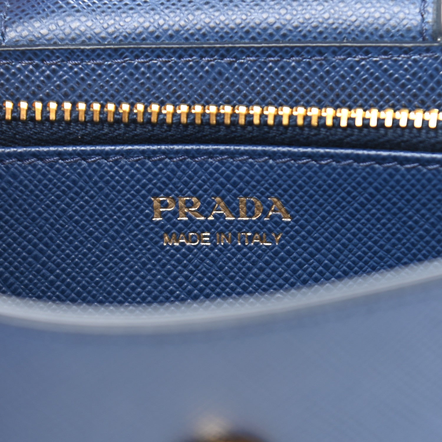 Prada Saffiano Metal Wristlet iPhone Case Bluette 6 of 7