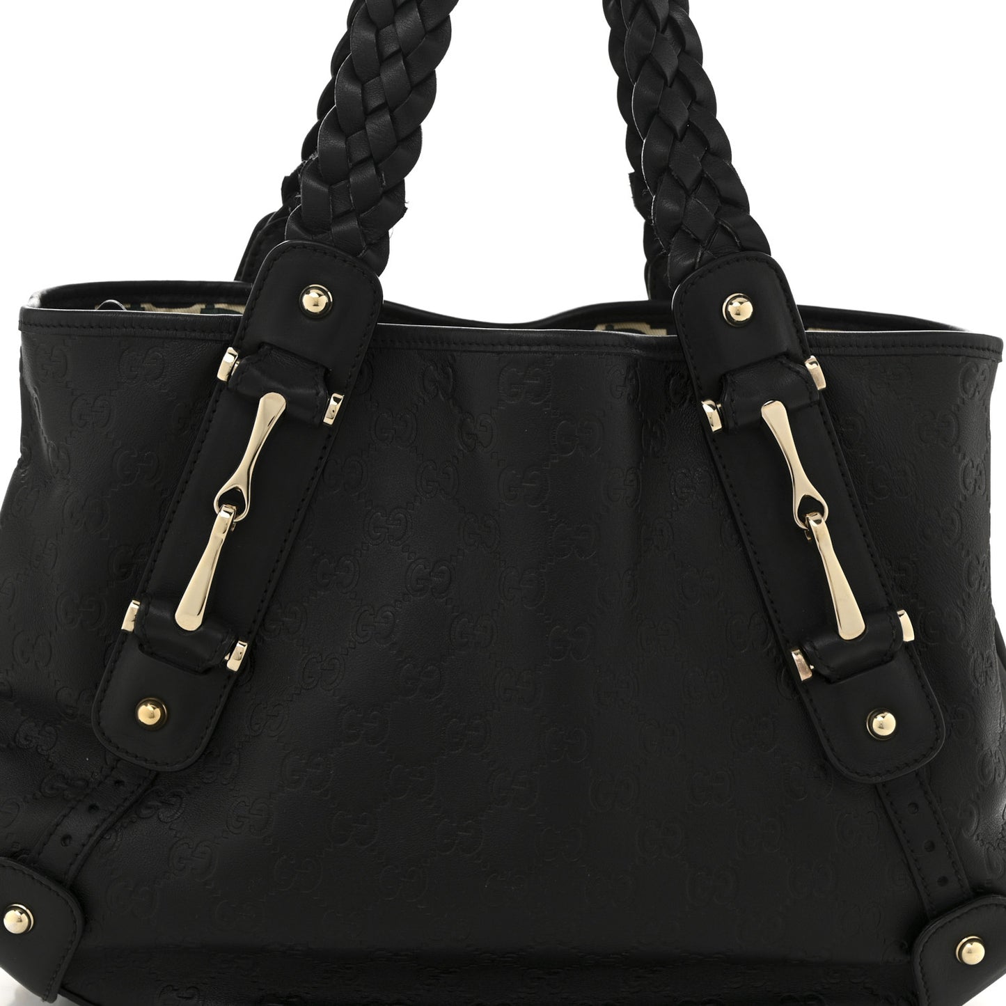 Guccissima Small Pelham Shoulder Bag Black