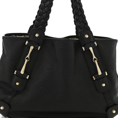 Gucci Guccissima Small Pelham Shoulder Bag Black 8 of 10