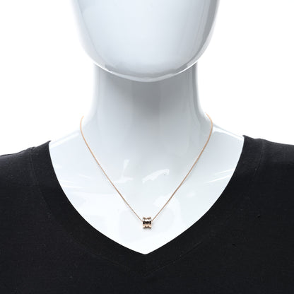 Bulgari 18K Rose Gold Mini B.Zero1 Pendant Necklace 3 of 4