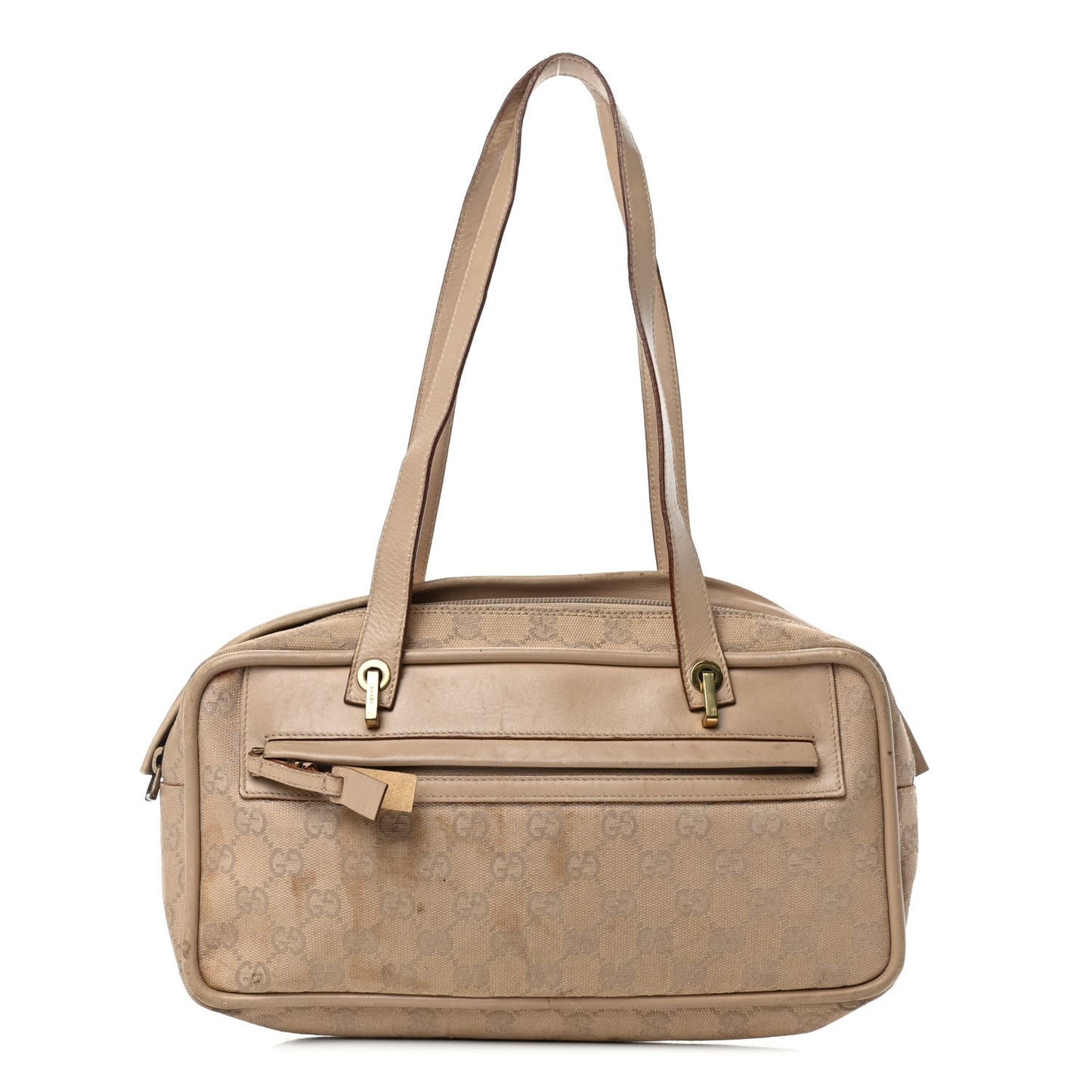 Monogram Satchel Beige