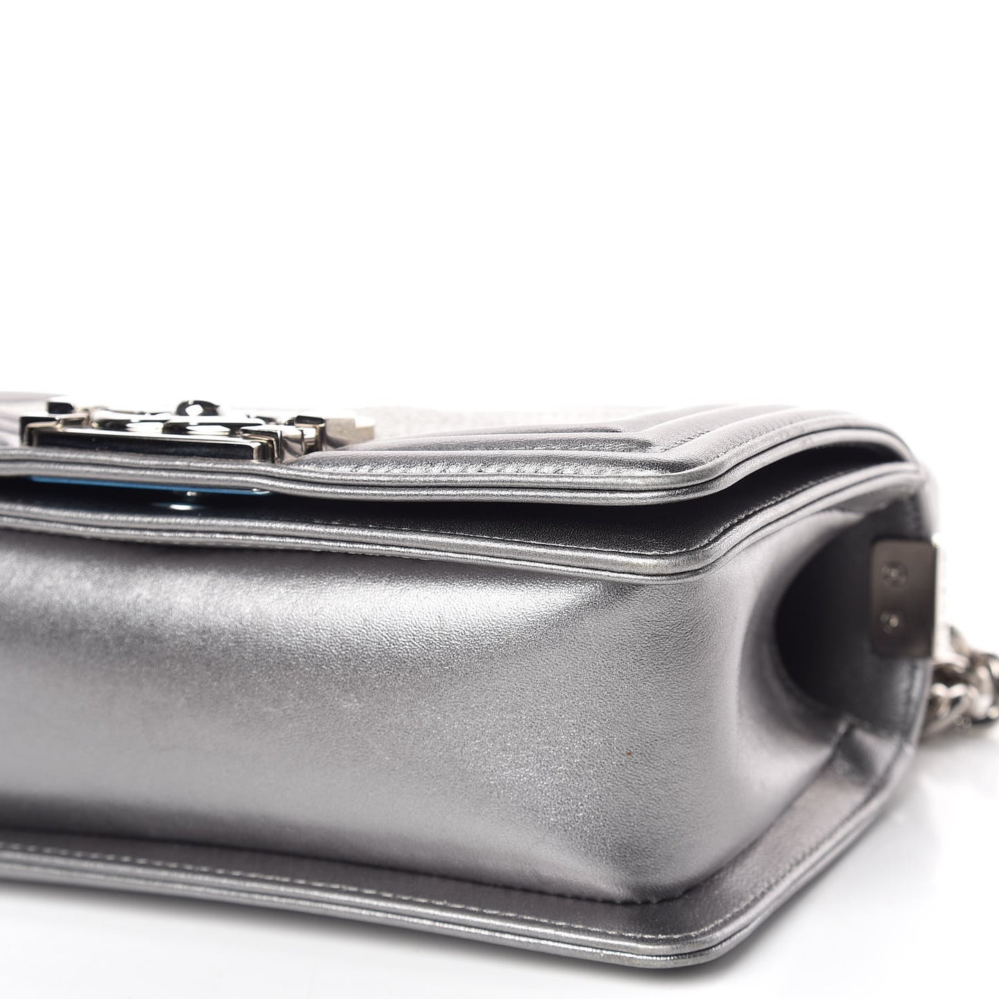Galuchat Stingray Small Boy Flap Silver