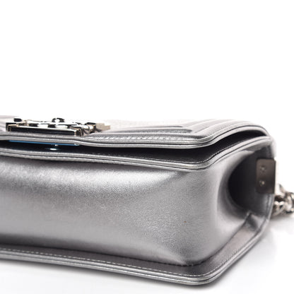 Chanel Galuchat Stingray Small Boy Flap Silver 6 of 10