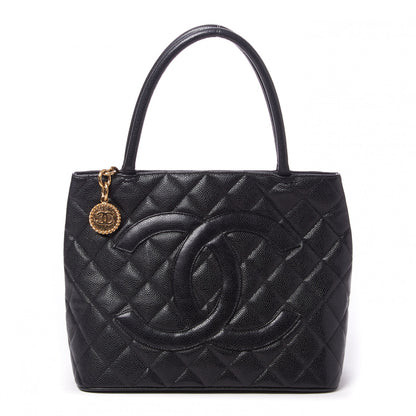 Chanel Caviar Quilted Medallion Tote Black 1 of 10