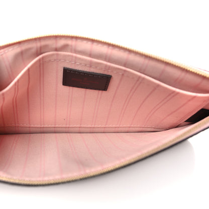 Louis Vuitton Damier Ebene Neverfull MM GM Pochette Rose Ballerine 5 of 8