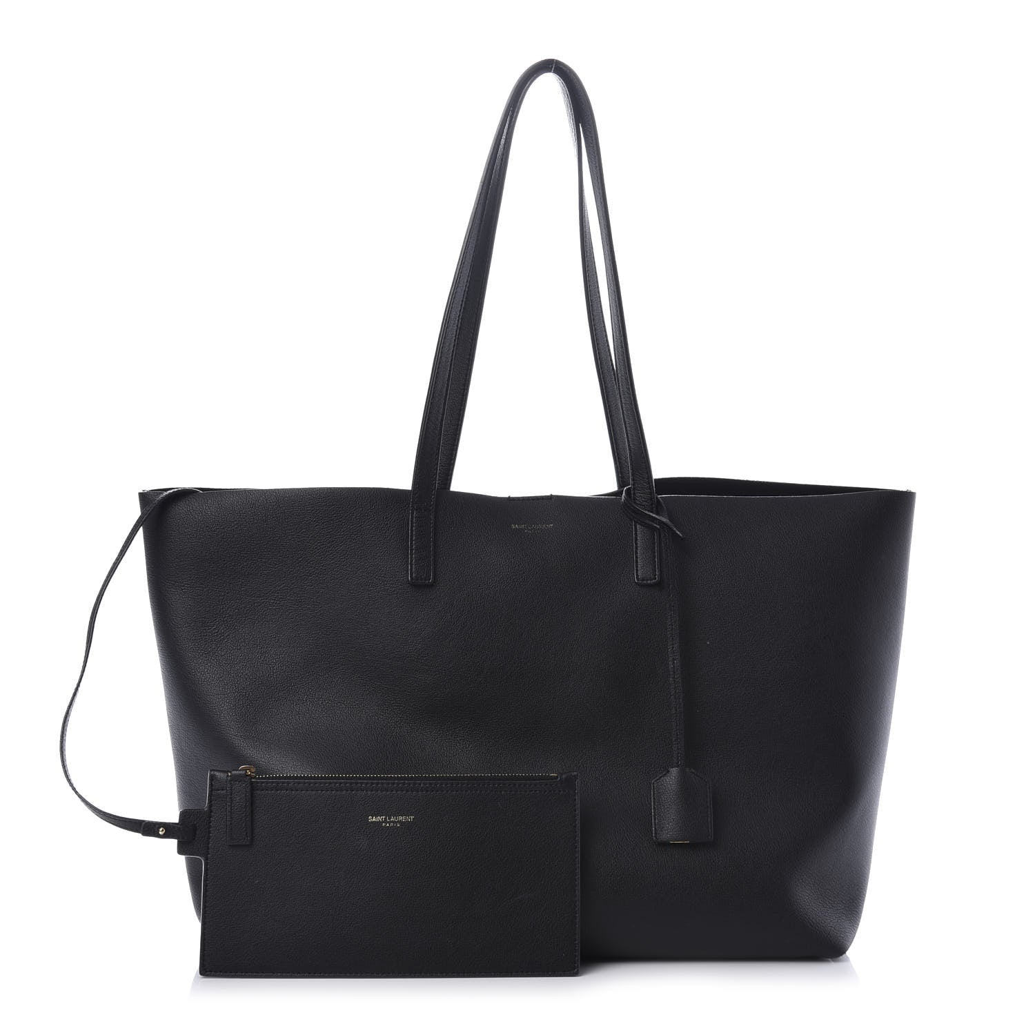 Saint Laurent Calfskin Large Shopping Tote Black 1 of 12