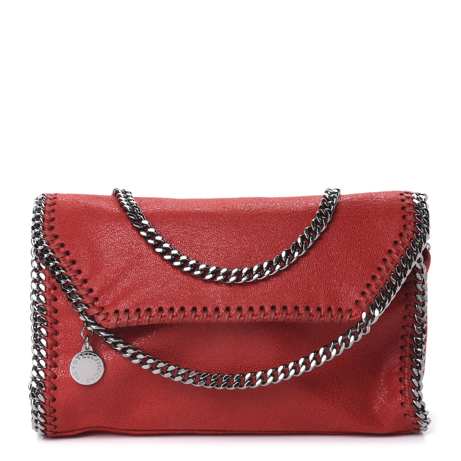 Stella McCartney Shaggy Deer Falabella Mini Crossbody Bag Red 1 of 11