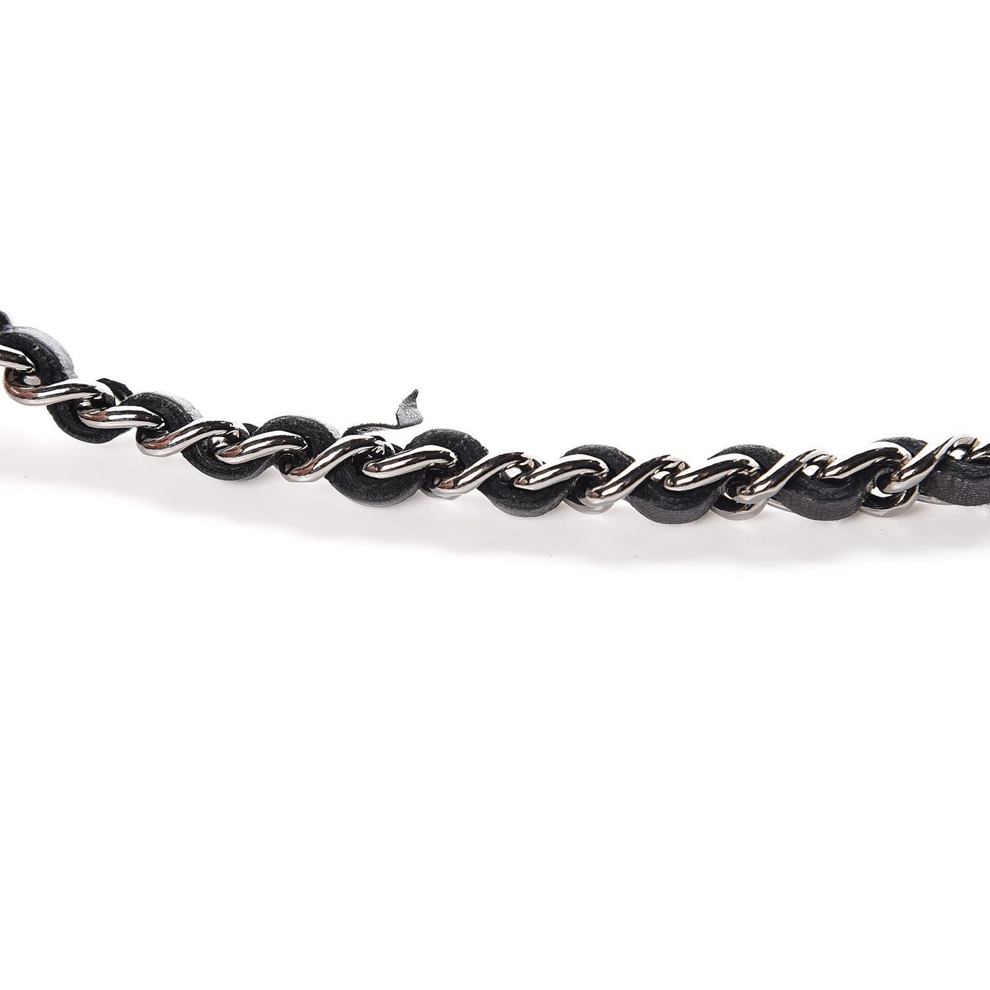 Aged Calfskin Striped Reissue Wallet On Chain WOC Black