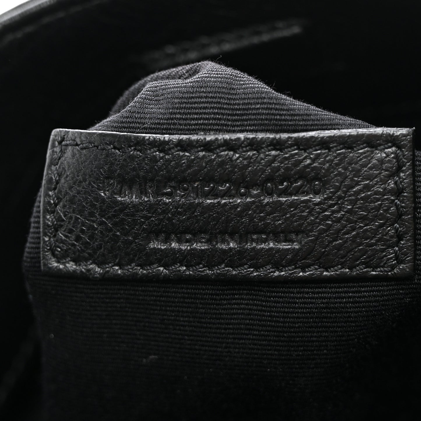 Calfskin Crocodile Embossed Monogram Medium Niki Shopping Bag Black