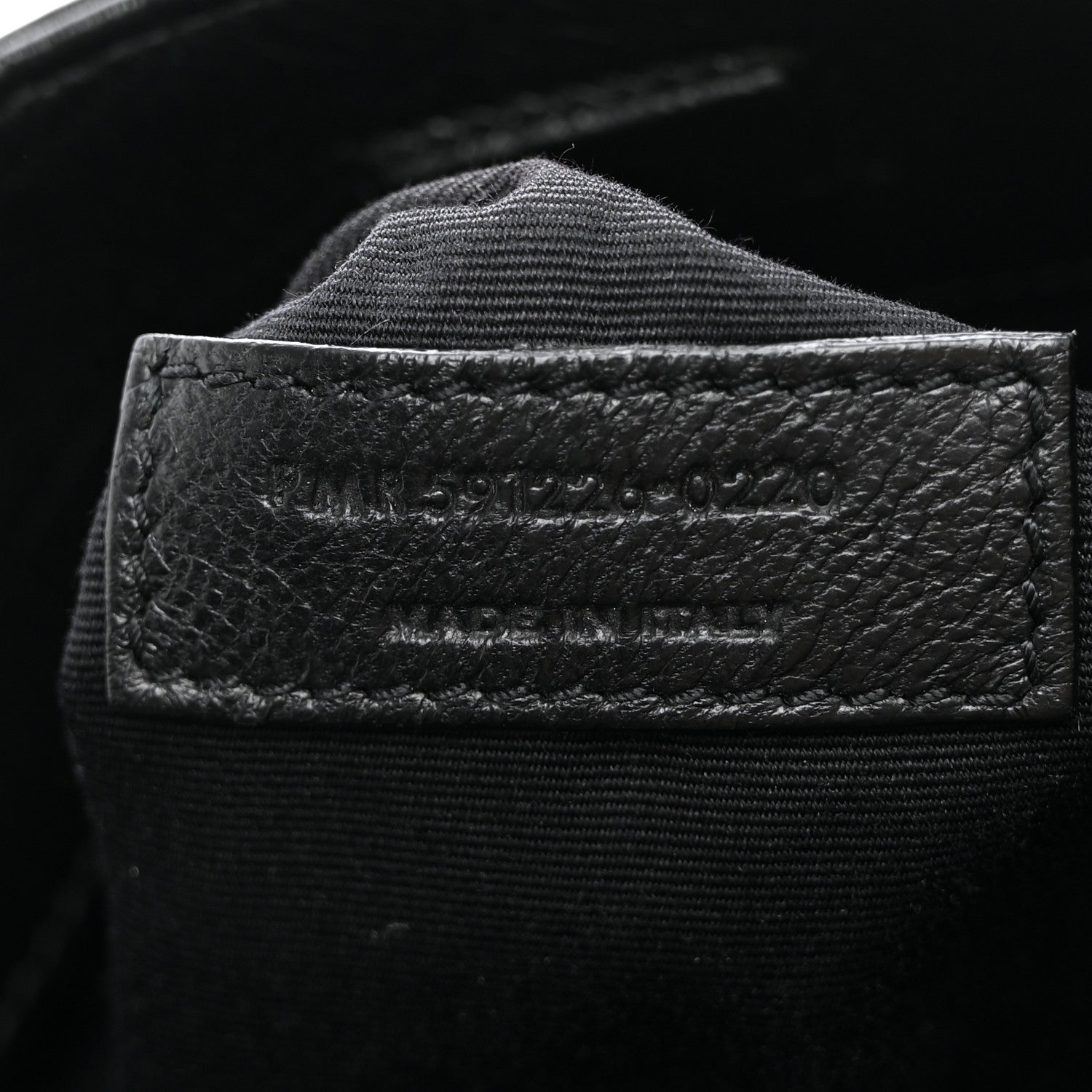 Saint Laurent Calfskin Crocodile Embossed Monogram Medium Niki Shopping Bag Black 7 of 11
