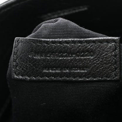 Saint Laurent Calfskin Crocodile Embossed Monogram Medium Niki Shopping Bag Black 7 of 11