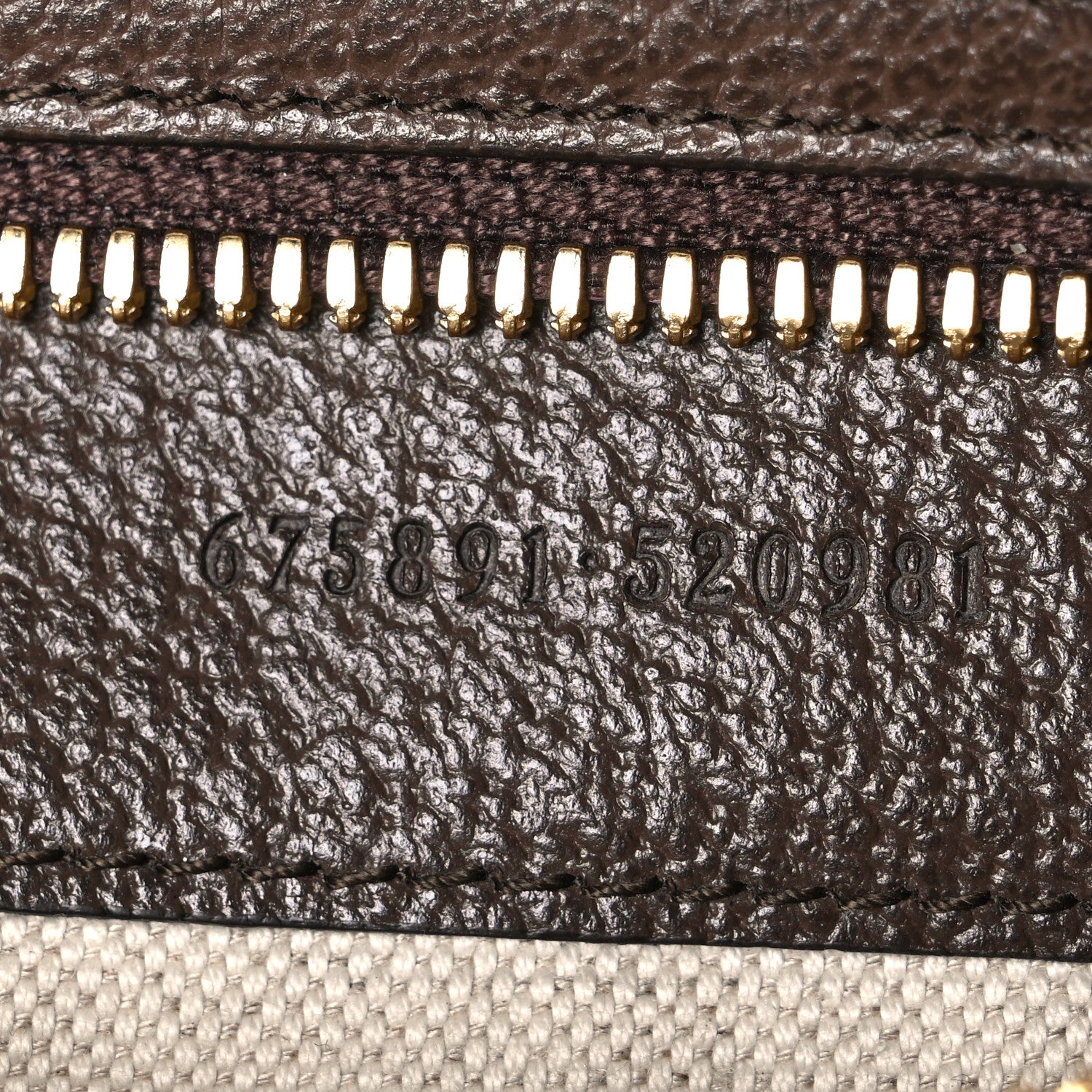 Gucci Monogram Jumbo GG Textured Dollar Calfskin Web Messenger Shoulder Bag Camel Ebony New Acero 6 of 9