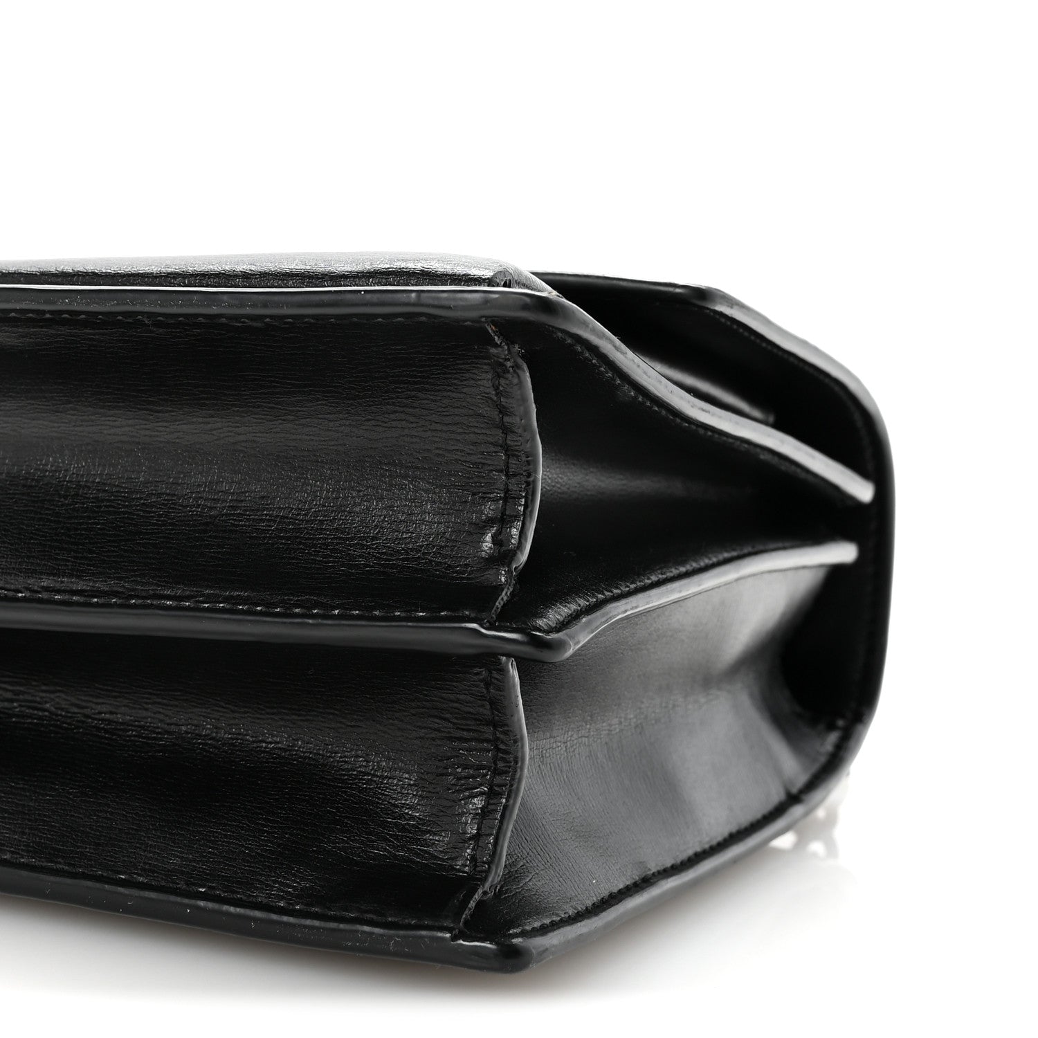 Saint Laurent Calfskin Medium Monogram Monochrome Sunset  Black 9 of 10
