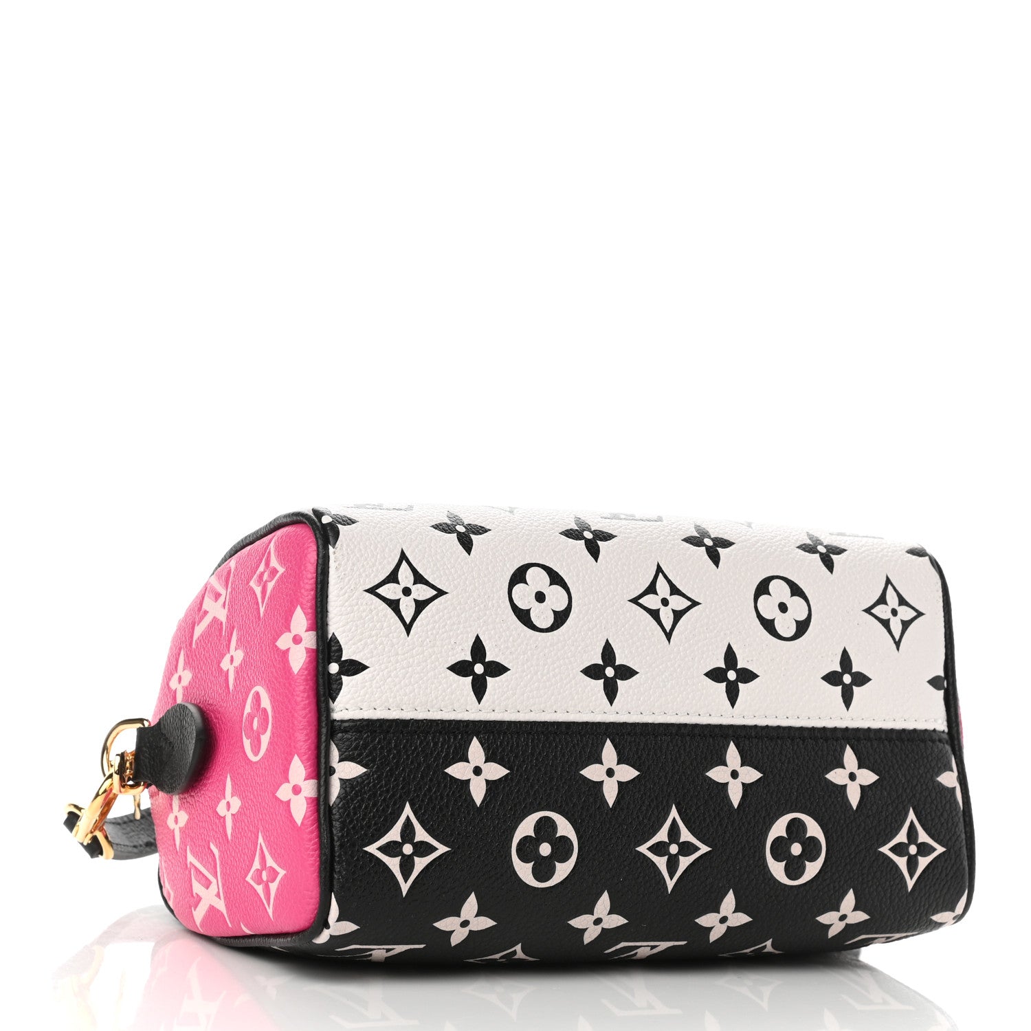 Louis Vuitton Empreinte Monogram Spring in the City Speedy Bandouliere 20 Black White Pink 3 of 8