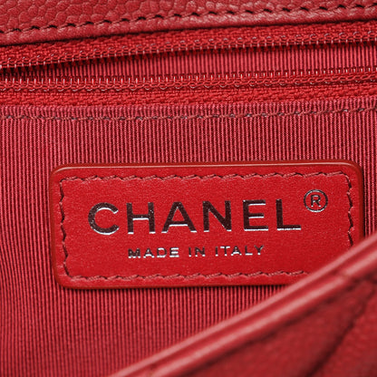 Chanel Caviar Quilted Casual Pocket Messenger Flap Red 7 of 9