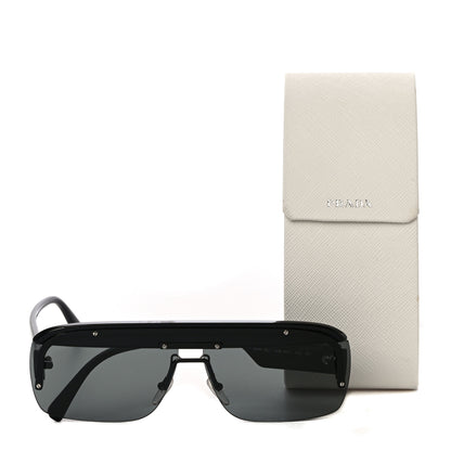 Prada Rectangular Sunglasses SPR 15U Black 7 of 7