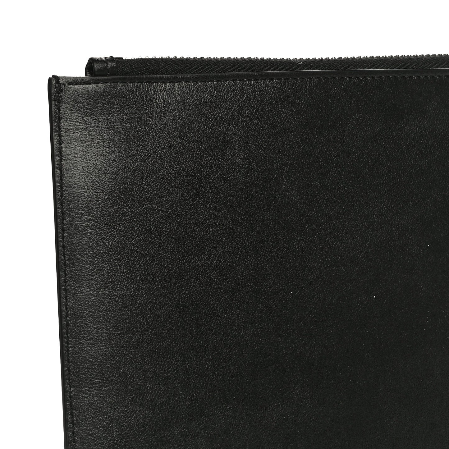 Calfskin Universite Zipped Tablet Holder Black