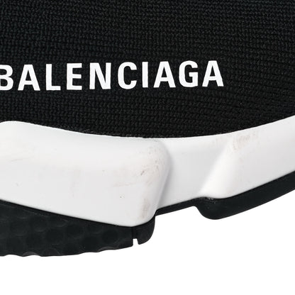 Balenciaga Neoprene Knit Womens Speed Sneakers 37 Black White 8 of 8
