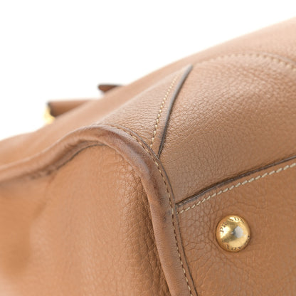 Prada Vitello Daino Shopping Satchel Caramel 12 of 16