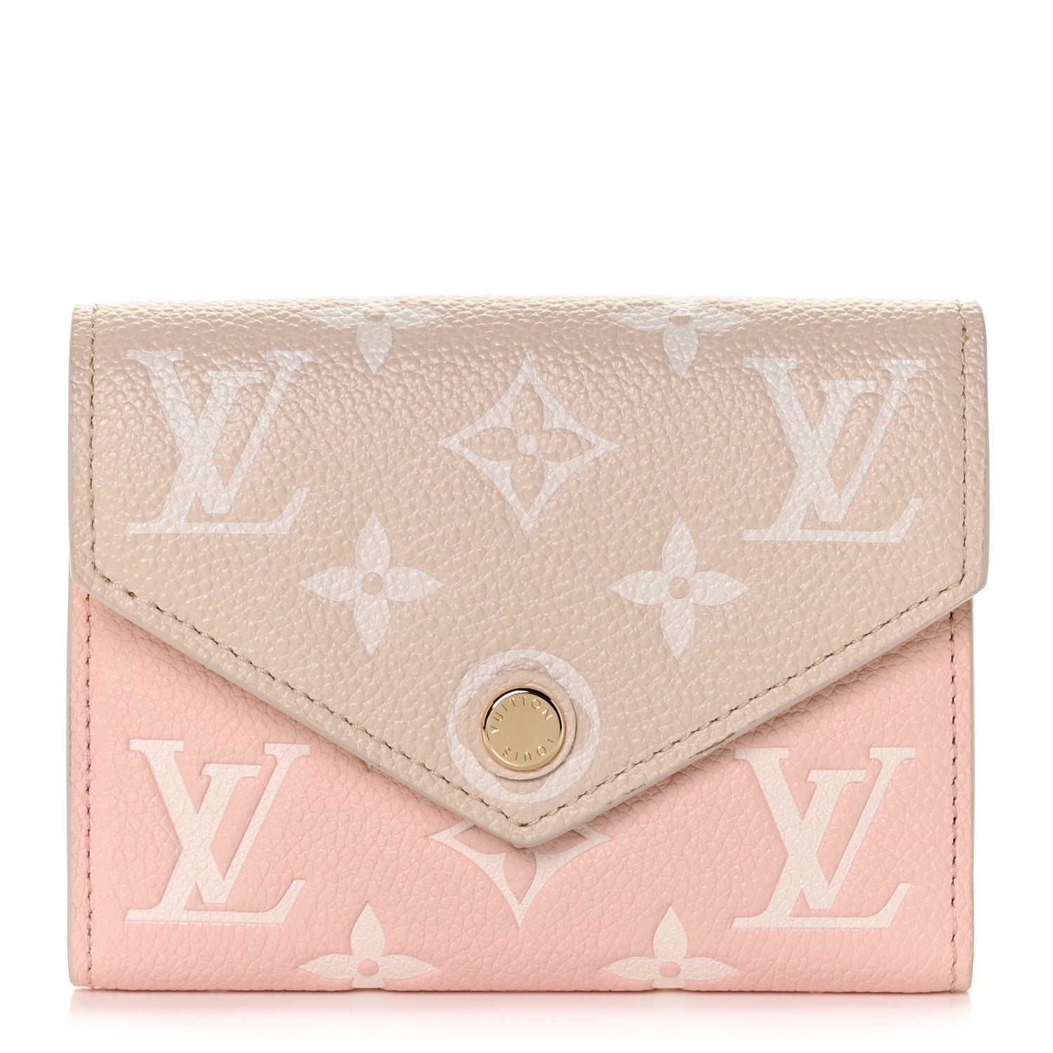 Louis Vuitton Empreinte Monogram Spring In The City Victorine Wallet Pink Beige Yellow 1 of 11