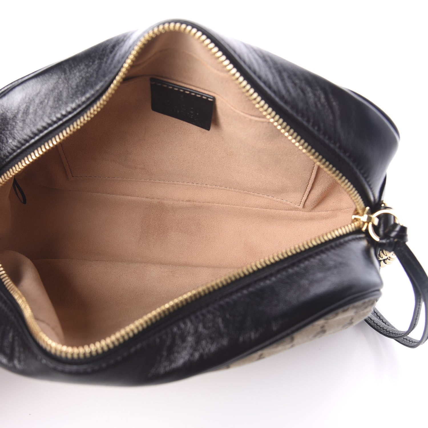 Gucci Monogram Matelasse Diagonal Small GG Marmont Chain Shoulder Bag Beige Black 5 of 9