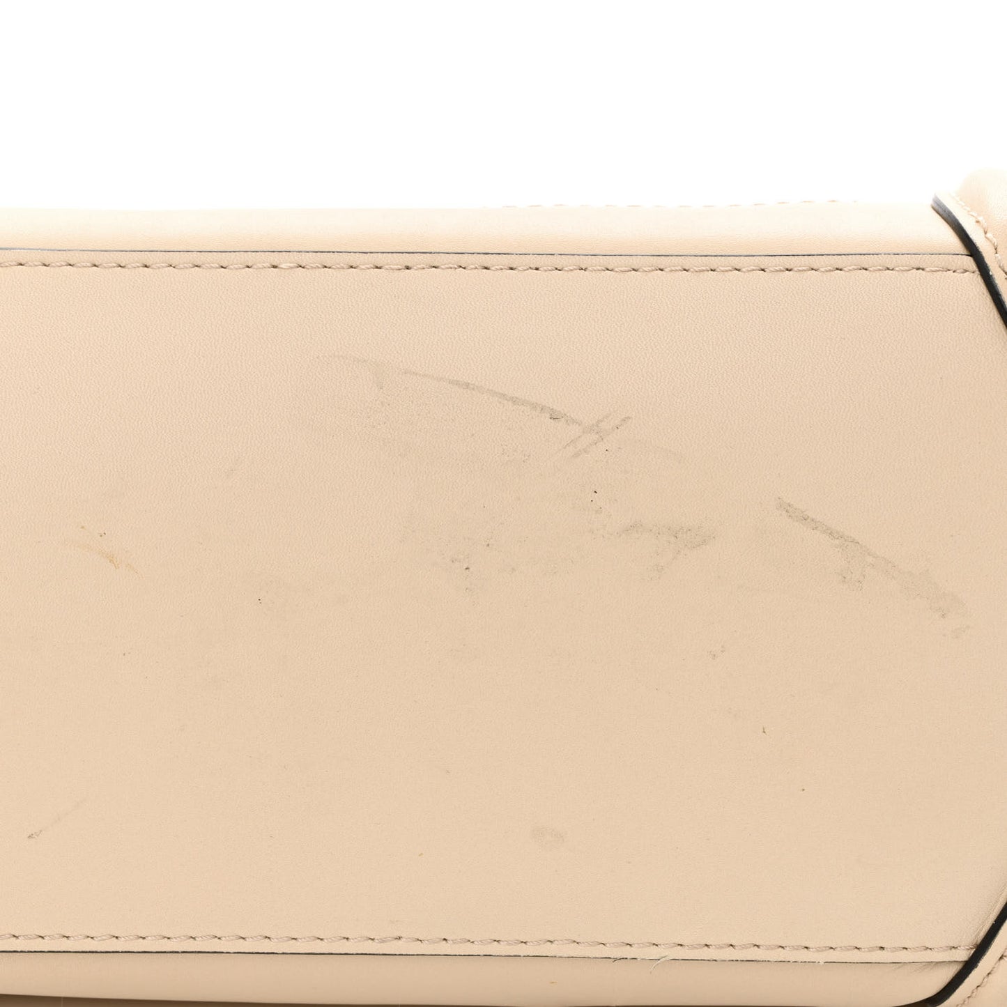 Satin Calfskin Micro Bi-Color Luggage Powder Black