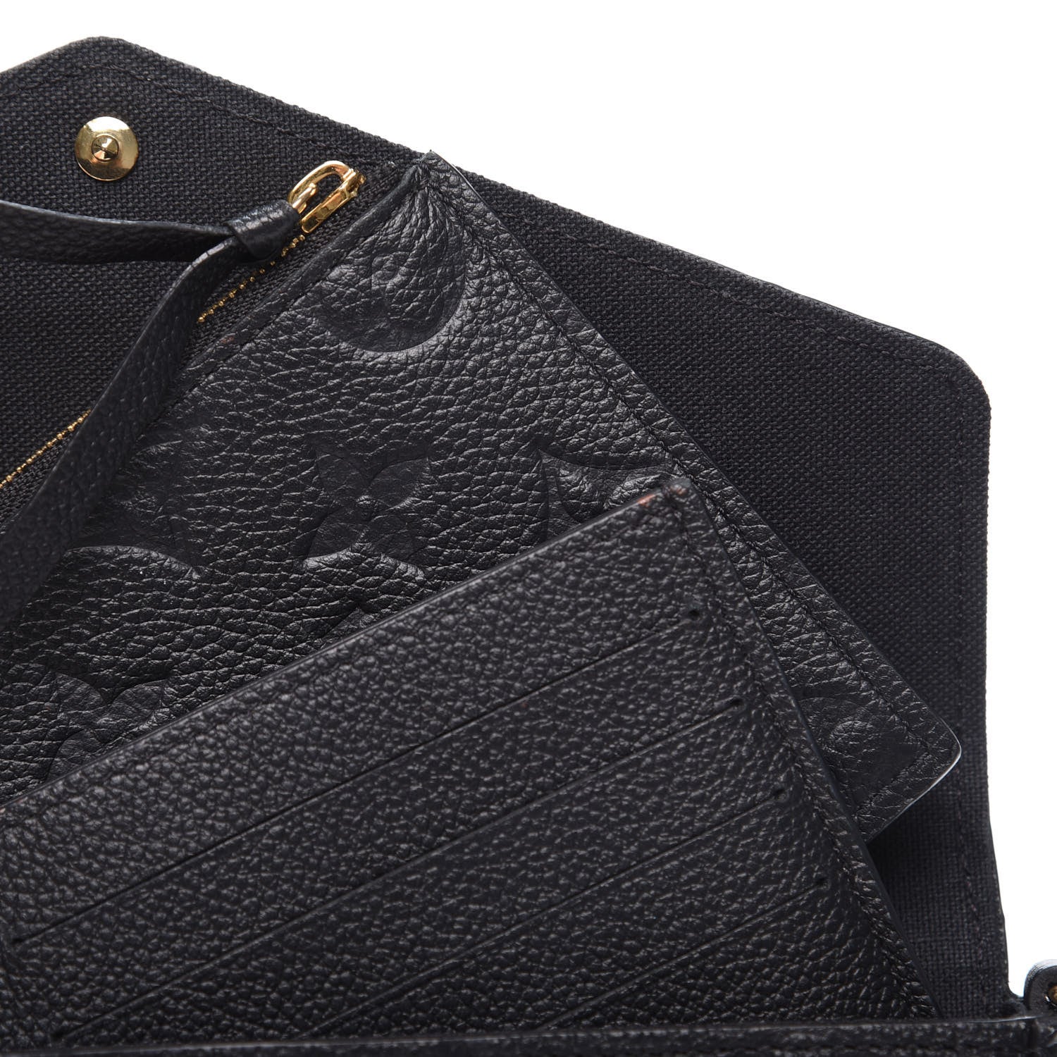 Louis Vuitton Empreinte Pochette Felicie Chain Wallet Black 5 of 11