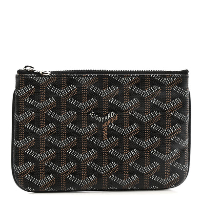 Goyard Goyardine Mini Senat Pochette Black Gold 1 of 8