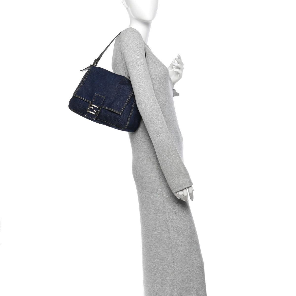Denim Mama Baguette Blue