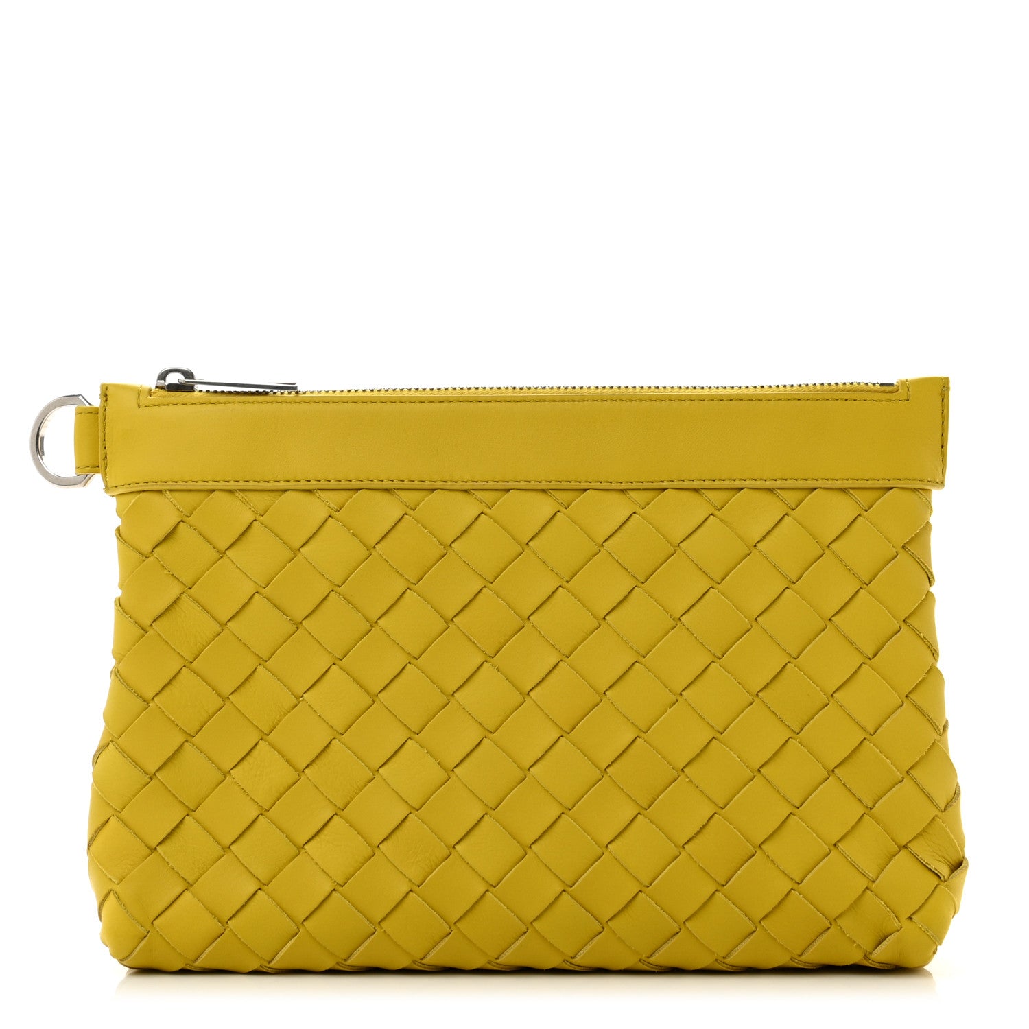 Bottega Veneta Nappa Intrecciato Flat Zip Pouch Buttercup 1 of 6