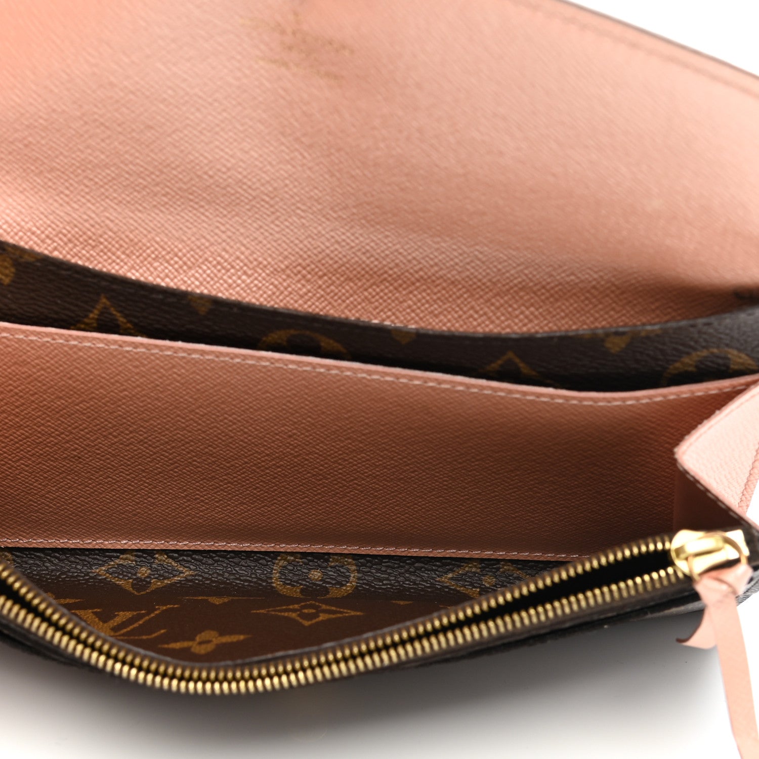 Louis Vuitton Monogram Emilie Wallet Rose Ballerine 5 of 16