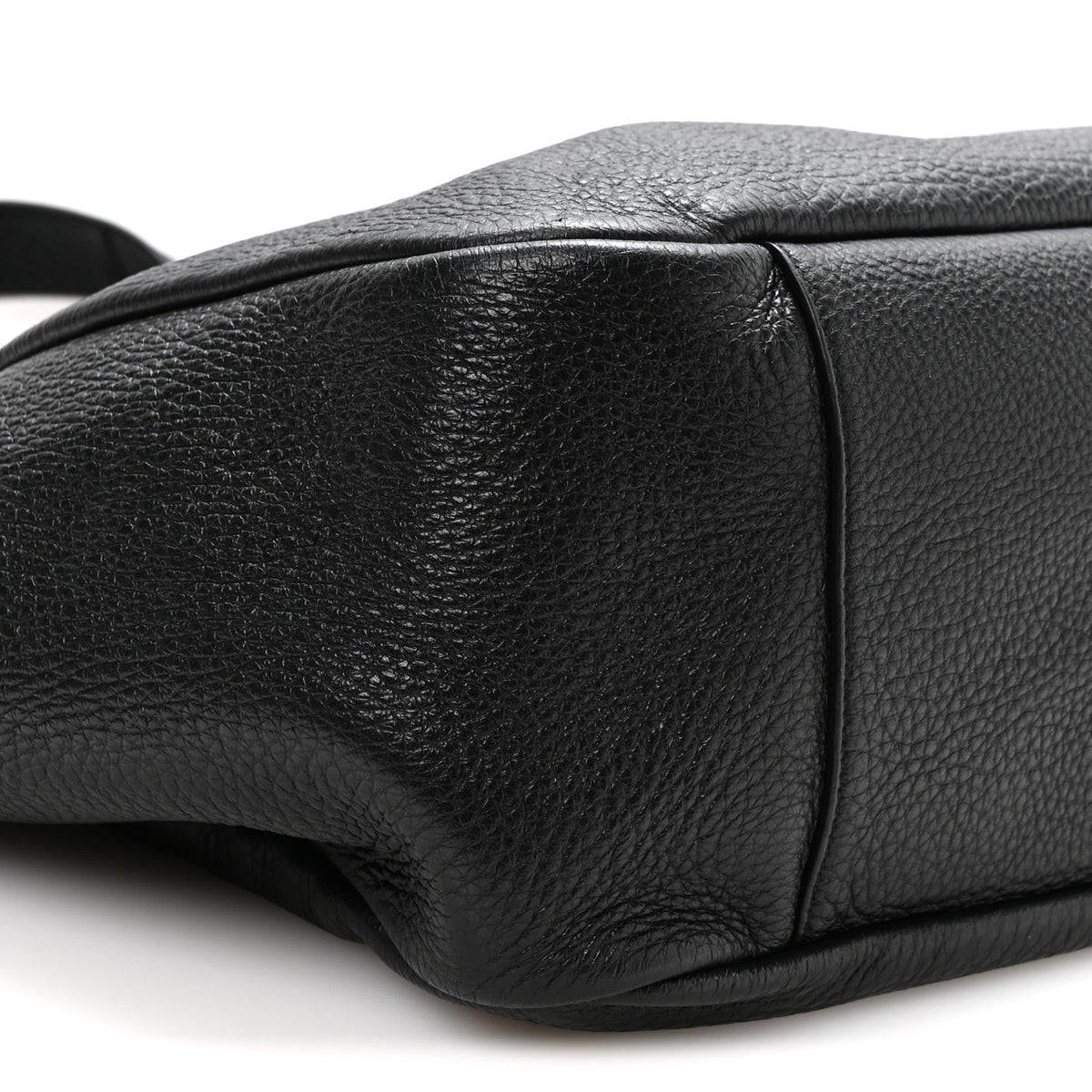 Grained Deerskin Bea Tote Black