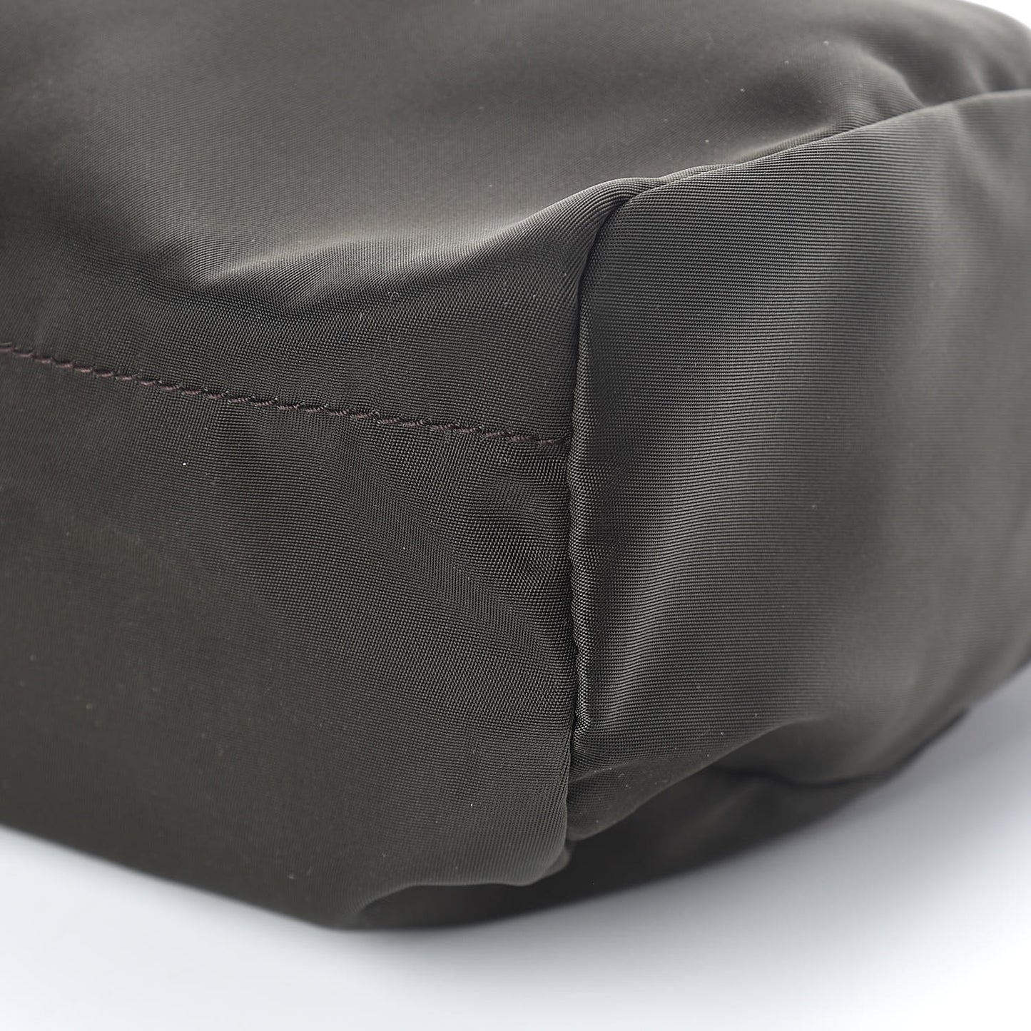 Nylon Tessuto Cosmetic Pouch Ebano