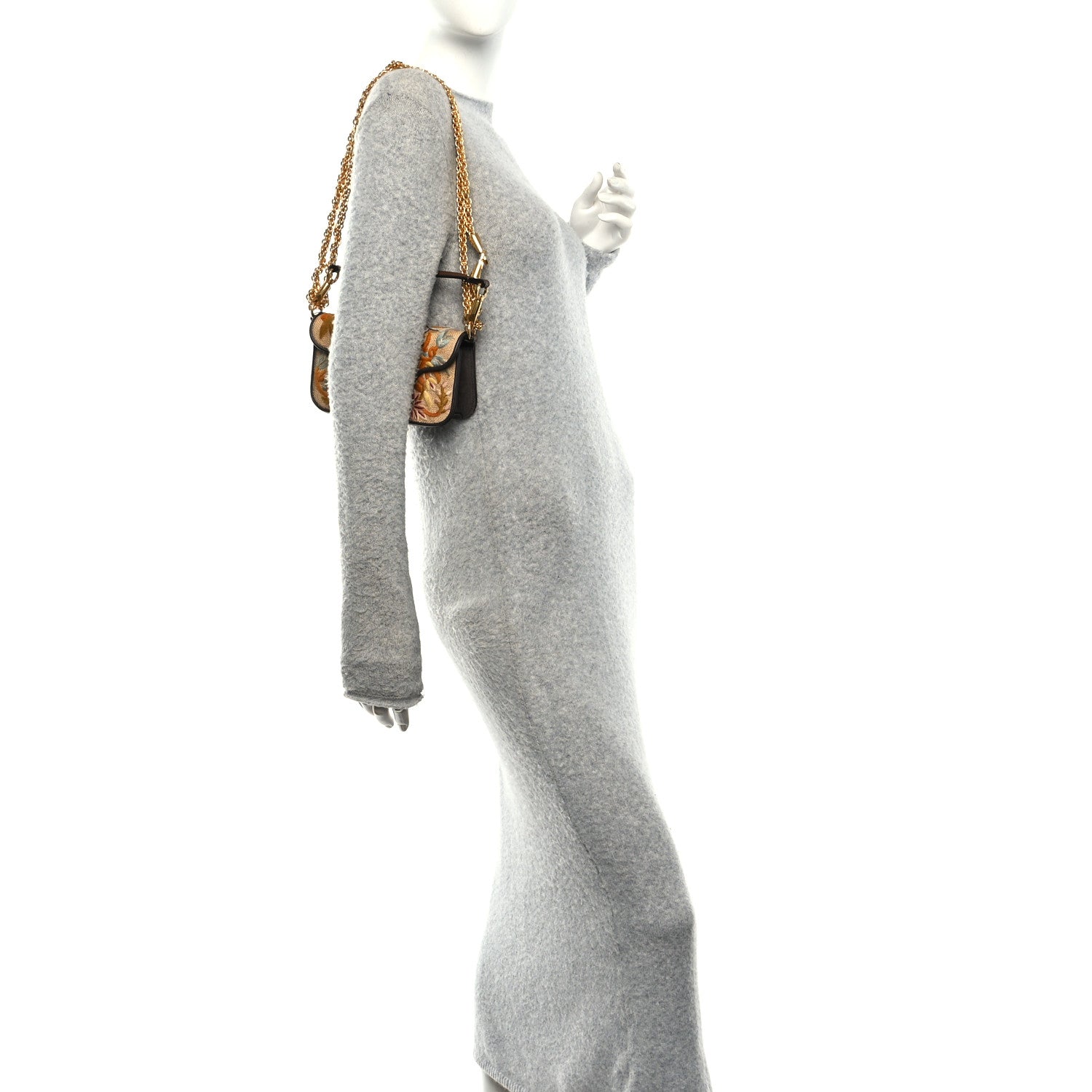 Valentino Garavani Fabric Karung Crystal Embroidered Vlogo Small Loco Shoulder Bag Multicolor 2 of 10