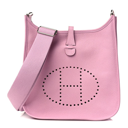 Hermes Taurillon Clemence Evelyne III PM Mauve Sylvestre 1 of 9