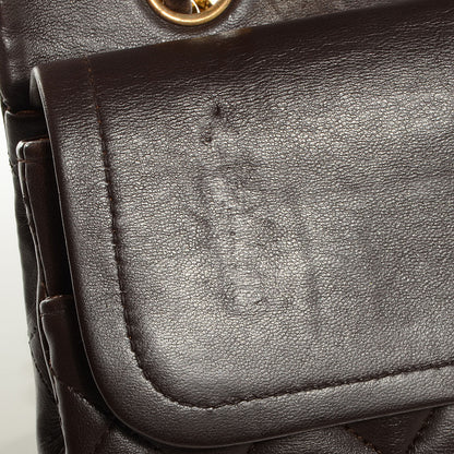 Chanel Lambskin Medium Double Flap Brown 8 of 9