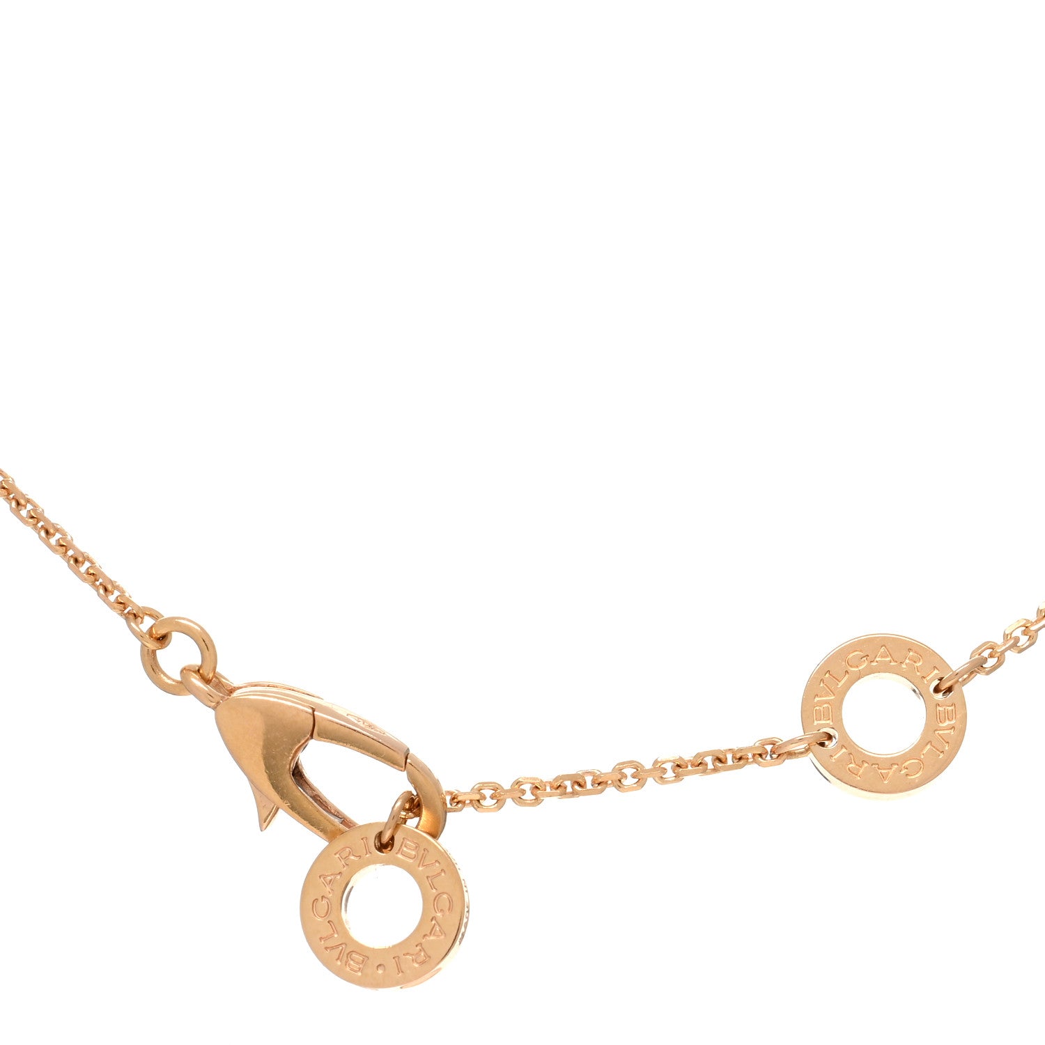 Bulgari 18K Rose Gold Diamond Turquoise Divas' Dream Pendant Necklace 3 of 4