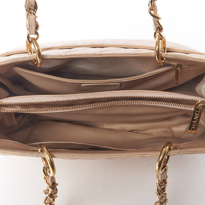 Chanel Caviar Quilted Grand Shopping Tote GST Beige Clair 7 of 10