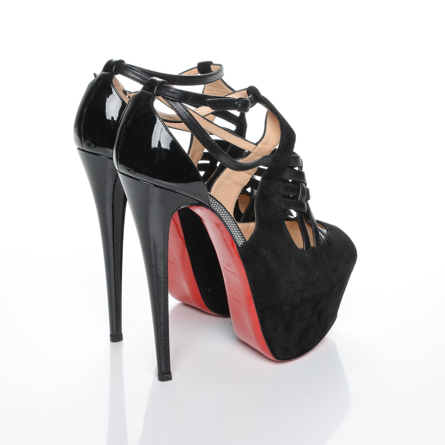 Suede Patent Carlota 160 Pumps 40.5 Black