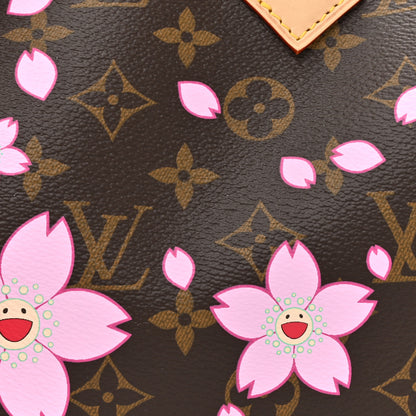Louis Vuitton LV X TM Monogram Cherry Blossom Speedy Bandouliere 25 Sakura Brown 7 of 9
