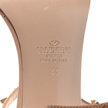 Valentino Garavani Calfskin Rockstud 90mm City Sandals 41 Poudre 7 of 12