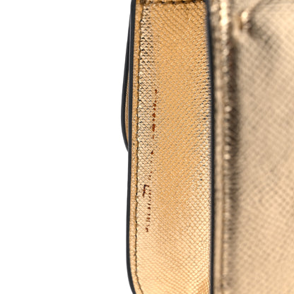 Valentino Garavani Metallic Snakeskin Small VSling Shoulder Bag Gold 11 of 11